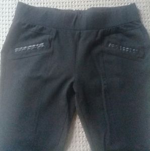 Juniors' Black Trouser Jeggings XL
